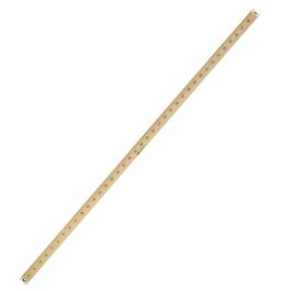 Westcott 10431 Wooden Meter Stick, Clear Lacquer Finish, 39.5 In Wood