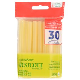 Westcott - Premium All Temperature Mini Glue Sticks, Leather/Fabric/Vinyl  Formulation (17114)