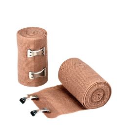 Elastic Bandage Wrap with Clips Flexible Firm Soft Support 3 In x 5 Yd  Stretch