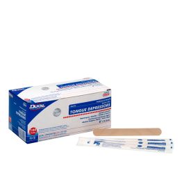  MedBlades Box of 100 Individually Wrapped Sterile 6 inch Wooden  Smooth Disposable Tongue Depressors Medical Hobby Craft Dental : Industrial  & Scientific