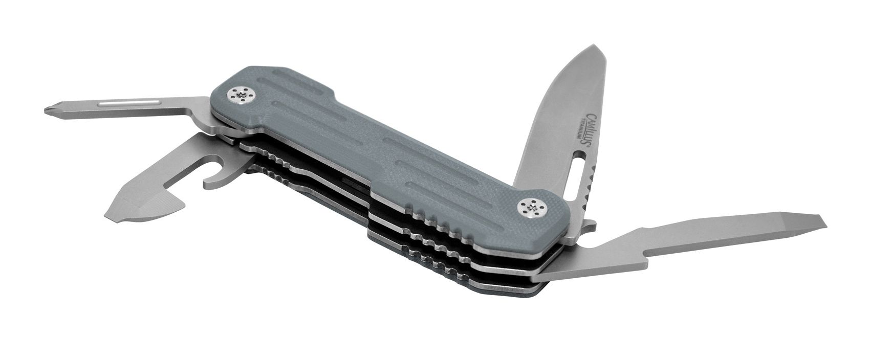 Camillus 6 and 7.25” Folding EDC Pocket Knife Set, Titanium