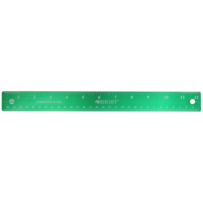 Westcott 12 in. Metal Ruler