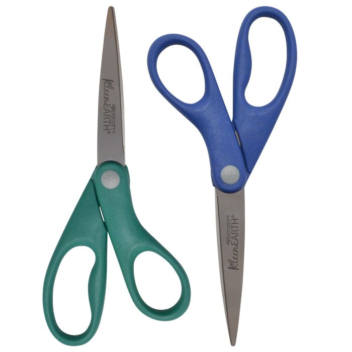 Blue Green Craft Scissors, Vintage Craft Scissor