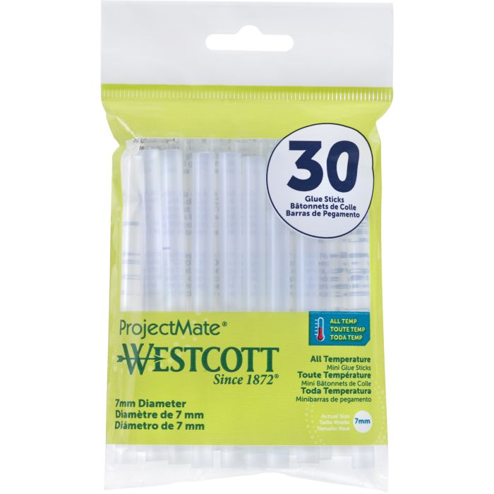 Westcott - Westcott Premium All Temperature Mini Glue Sticks, 30