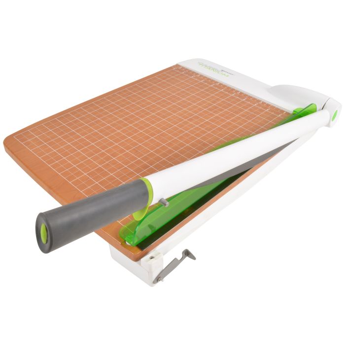  Westcott 18'' TrimAir Wood Guillotine Paper Cutter & Paper  Trimmer, 30 Sheet (15108) : Office Products