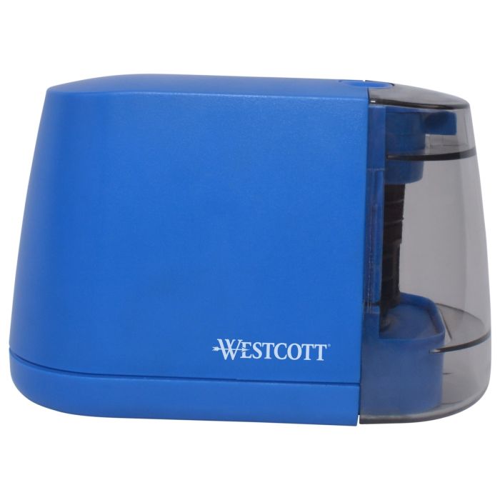 Westcott iPoint Duo™ Dual-Powered Battery/Electric Pencil Sharpener, Blue  (17813)