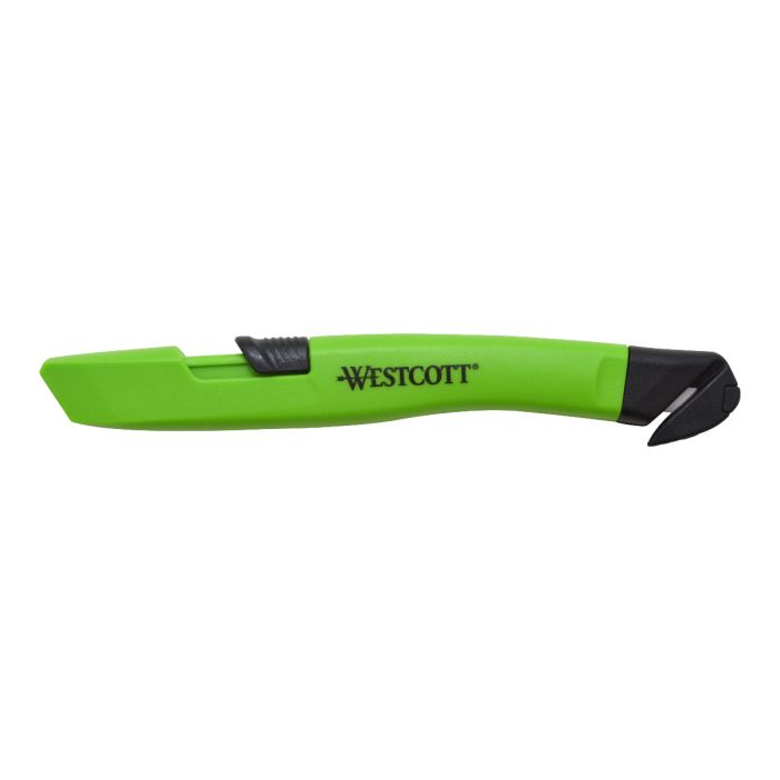 Westcott Full Size Retractable Ceramic Utility Box Cutter, Plastic, Green,  1-Count 