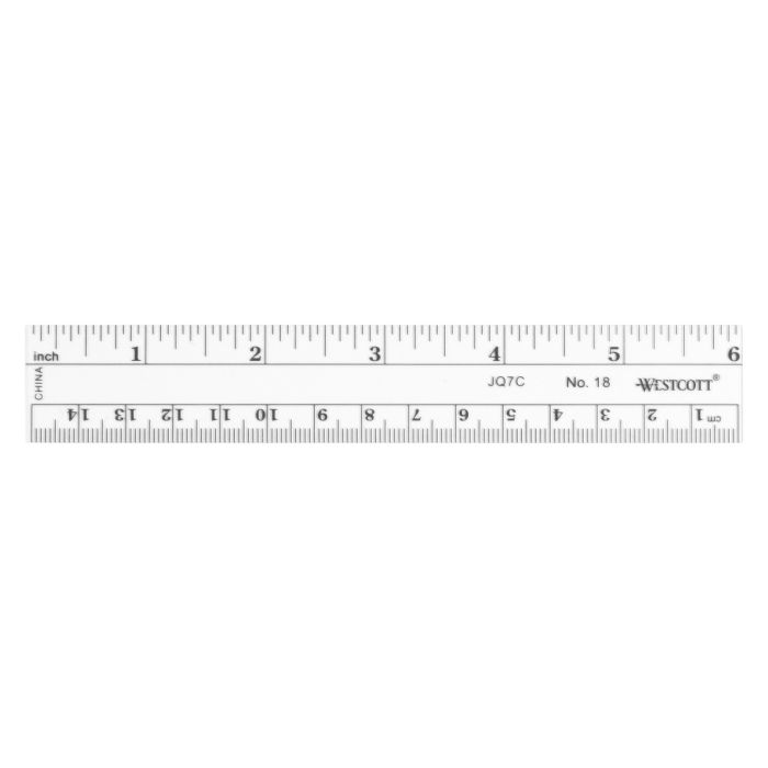 Westcott - Westcott 18 6-Inch Flexible Metric Ruler (18)
