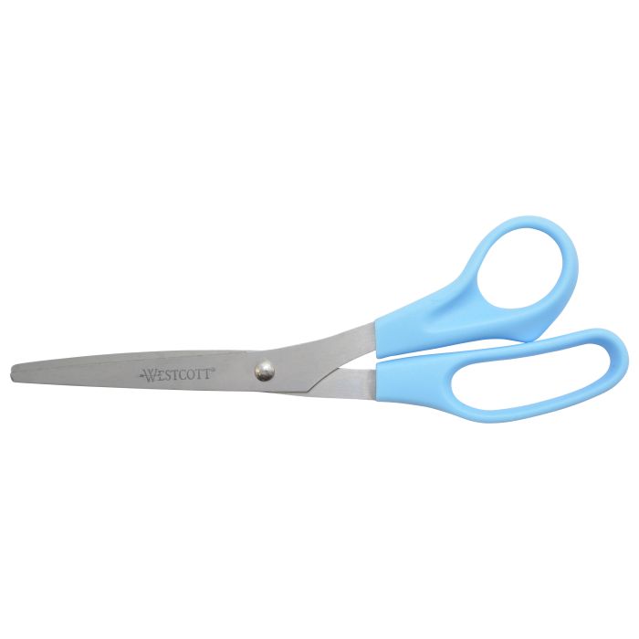 Westcott Value Blue 8 Straight Stainless Steel Scissors