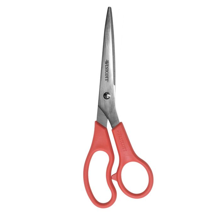 Westcott All Purpose Value Stainless Steel Scissors, 8, Red (40618)