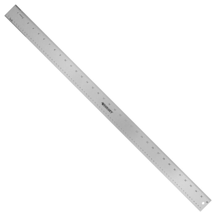 Westcott Aluminum Straight Edge Ruler, 24 (ASE-36)