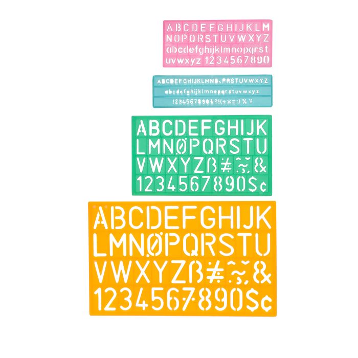 Alphabet Stencil Western Letters Letter Stencils Reusable 024OK