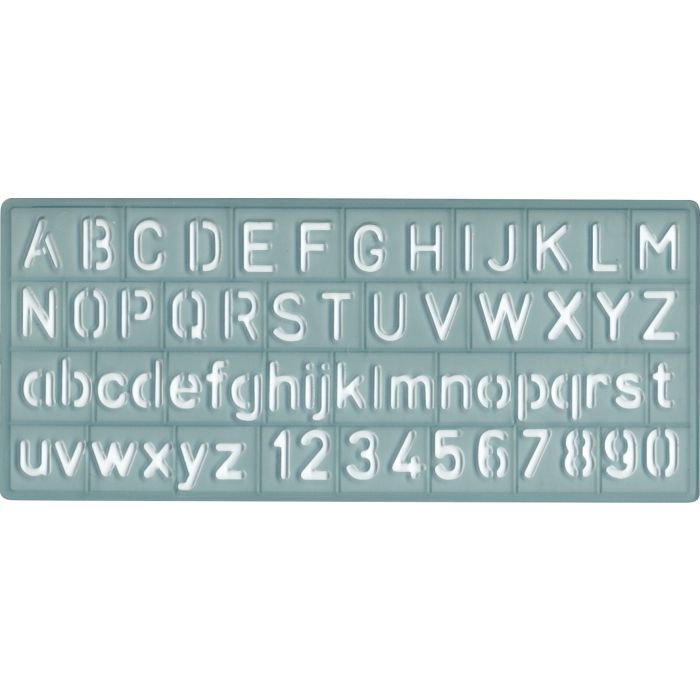 LETTERING GUIDE COMBO SET 3/8 10mm 3/4 18mm 1-1/8 30mm CAPITAL