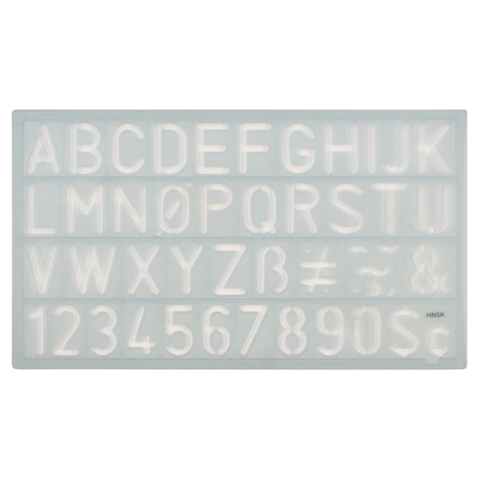 Westcott Alphabet and Number Lettering Guide, 3/4 /18mm (KT-20)
