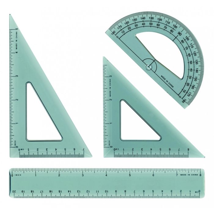 30/60/45 Degree Geometry Triangle Ruler Drawing Set Square 2