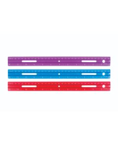 Westcott® 300mm/12" Plastic Ruler with Pencil Groove