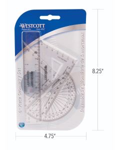 Westcott® 4 Piece Geometry Set