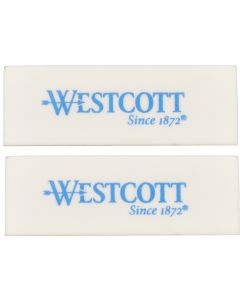 Westcott Eraser 2-Pack, White (14610)