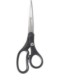 Westcott® KleenEarth® 7" Straight Black Hard Handle Scissors