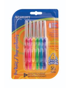 Westcott® 5" Antimicrobial Blunt Kids Scissors 6 Pack