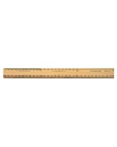 Westcott® 30cm Wooden School Ruler - Plain Edge