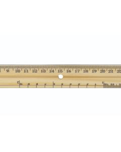 Westcott® 30cm Wooden School Ruler - Metal Edge
