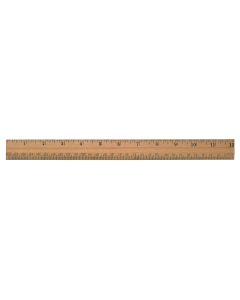 Westcott® 30cm/12" Wooden School Ruler - Plain Edge