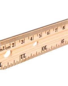 Westcott® 30cm/12" Wooden School Ruler - Metal Edge
