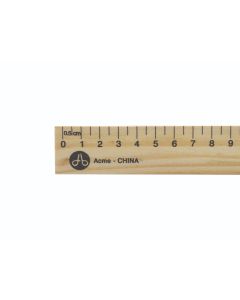 Westcott® 30cm Wooden Office Ruler with Recessed Edge