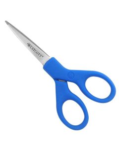 Westcott All Purpose Preferred Stainless Steel Scissors, 5", Blue (44216)