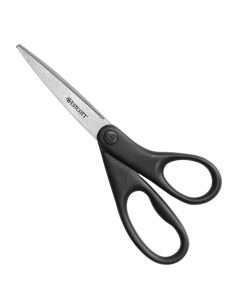 Westcott 8" All Purpose Straight Scissors, Metallic Black (13139)