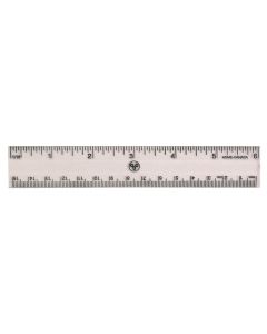 Westcott® 15cm/6"  Transparent Plastic Ruler