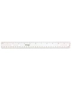 Westcott 12" English and Metric Plastic Ruler, Clear (45012)