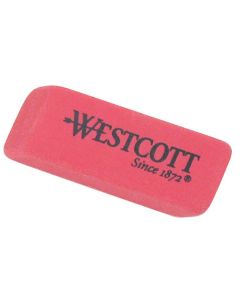 Westcott Latex Free Erasers, Pack of Three, Pink (14613)