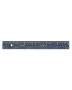 Westcott® 12"/30cm Simple View Steel Ruler