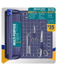 Westcott 11-Piece Craft Kit, Navy, Case of 6 (500-67429)