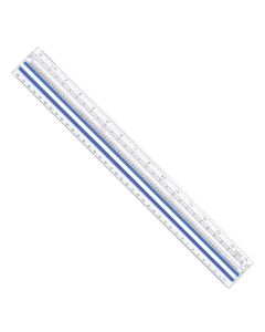 Westcott 15" Data Processing Magnifying Ruler, Clear (40711)