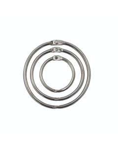 Westcott® Loose Leaf Rings Assorted Sizes, 15/pack