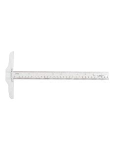 Westcott L-808, L-square Clear Plastic Angle Ruler, 8 