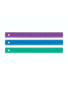 Westcott® 300mm/30cm Jewel Coloured Plastic Ruler