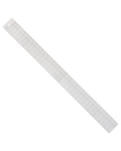 Westcott Grid Ruler with Metal Cutting Edge, 1.5 x 18.5", Transparent (B-2M)