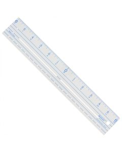 Westcott Plastic Ruler 12"-Zero Centering (CR-12)