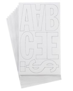 Westcott - Acme Alphabet Stencils, 4-Inch, Angelina Script, 100mm