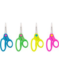 Westcott Kids 5" Scissors With Anti-microbial Protection, Pointed, Assorted Colors