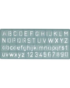 Westcott Alphabet and Number Lettering Guide, 3/8" /10mm (KT-10)