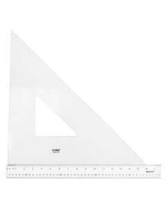 Westcott Professional Triangle, 16", 45/90 Degree, Transparent (P450-16)