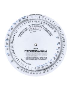 Westcott 6" Proportional Measuring Scale, White, (PS-79)