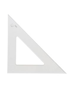 Westcott Styrene Triangle, 4", 45/90 Degree, Transparent (S450-4)