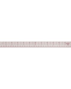 Westcott 8ths Graph Ruler, Inches/Metric, 12-Inches (W-30)