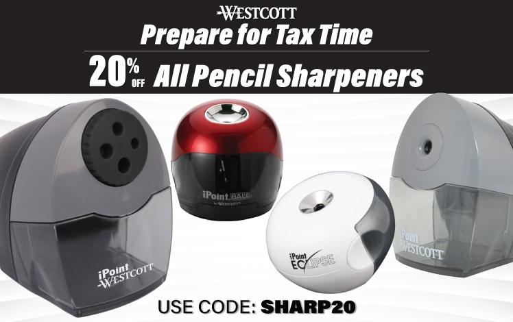 20% OFF All Pencil Sharpeners